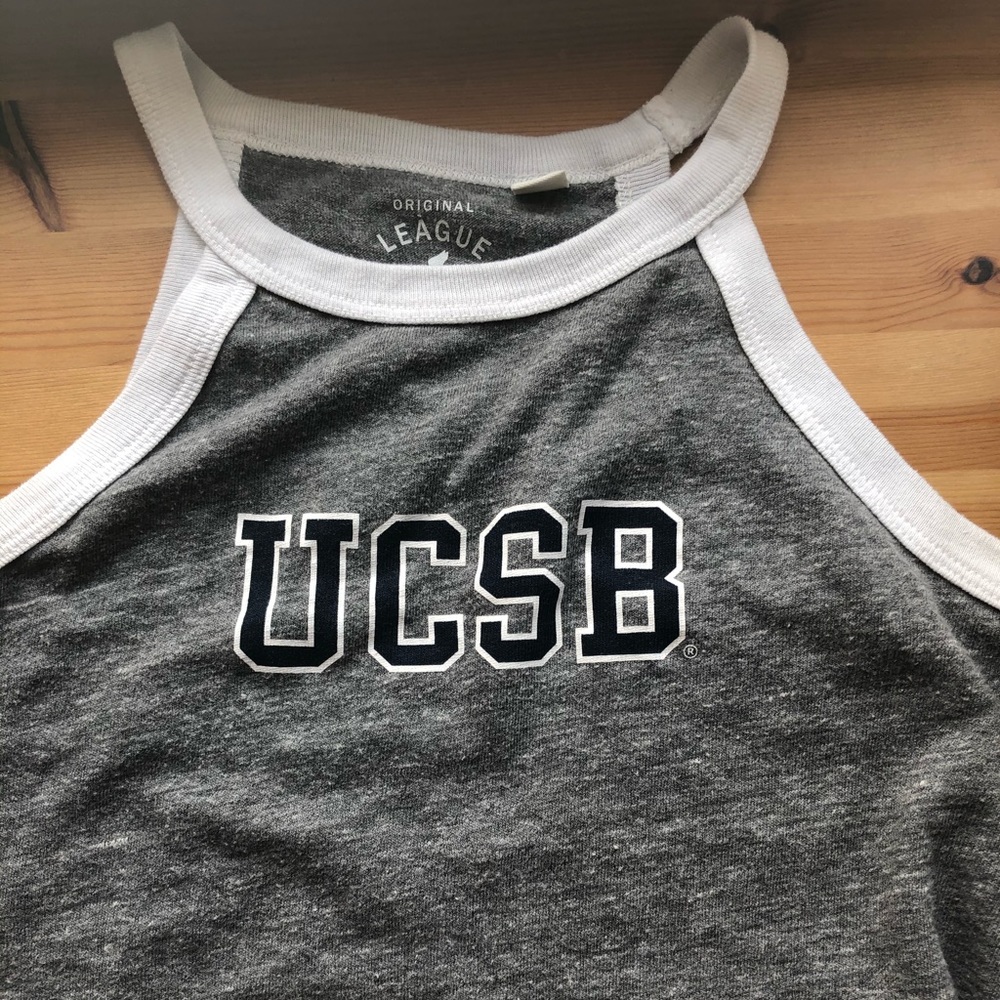 UCSB cropped halter top